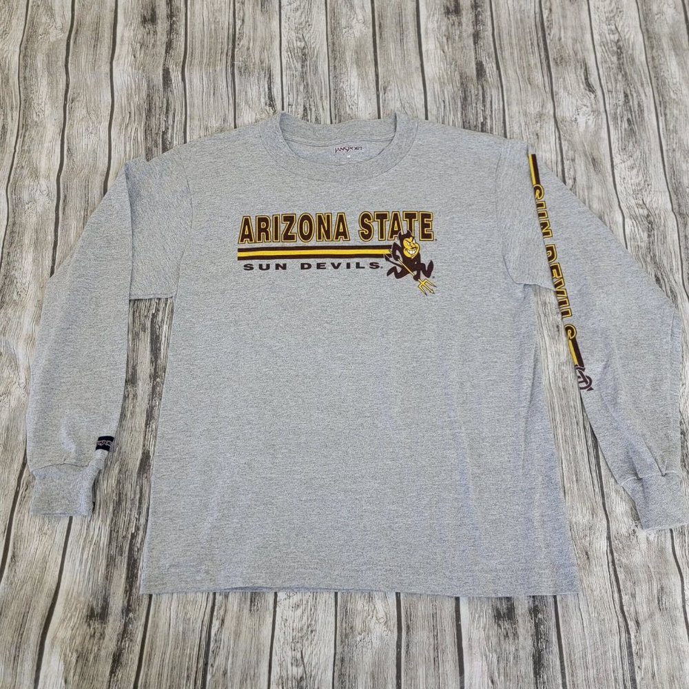 Arizona State Sun Devils Youth Shirt JanSport Gray Long Sleeve Youth Size Medium